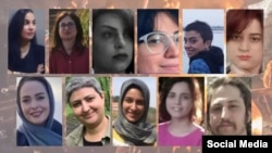 تصاویر ۱۱ تن از فعالان حقوق زنان و سیاسی بازداشت‌شده در گیلان