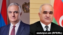 Հայաստանի և Ադրբեջանի փոխվարչապետեր Մհեր Գրիգորյան և Շահին Մուստաֆաև