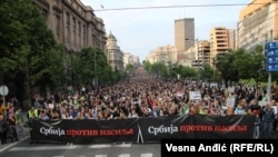 Акція протесту в столиці Сербії