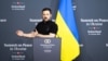 Президент України Володимир Зеленський на заключній пресконференції Глобального саміту миру. Швейцарія, 16 червня 2024 року