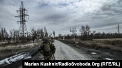 Український військовий у місті Авдіївка Донецької області, 10 березня 2023 року
