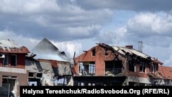 Lvov, în dimineața de 18 aprilie 2022, după ce a fost lovit de patru rachete rusești