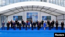 ՆԱՏՕ-ի անդամ պետությունների ղեկավարները Բրյուսելում, 11-ը հուլիսի, 2018թ․ 