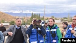 Armenia - An advance team of EU monitors visits a border village in Gegharkunik province, October 18, 2022