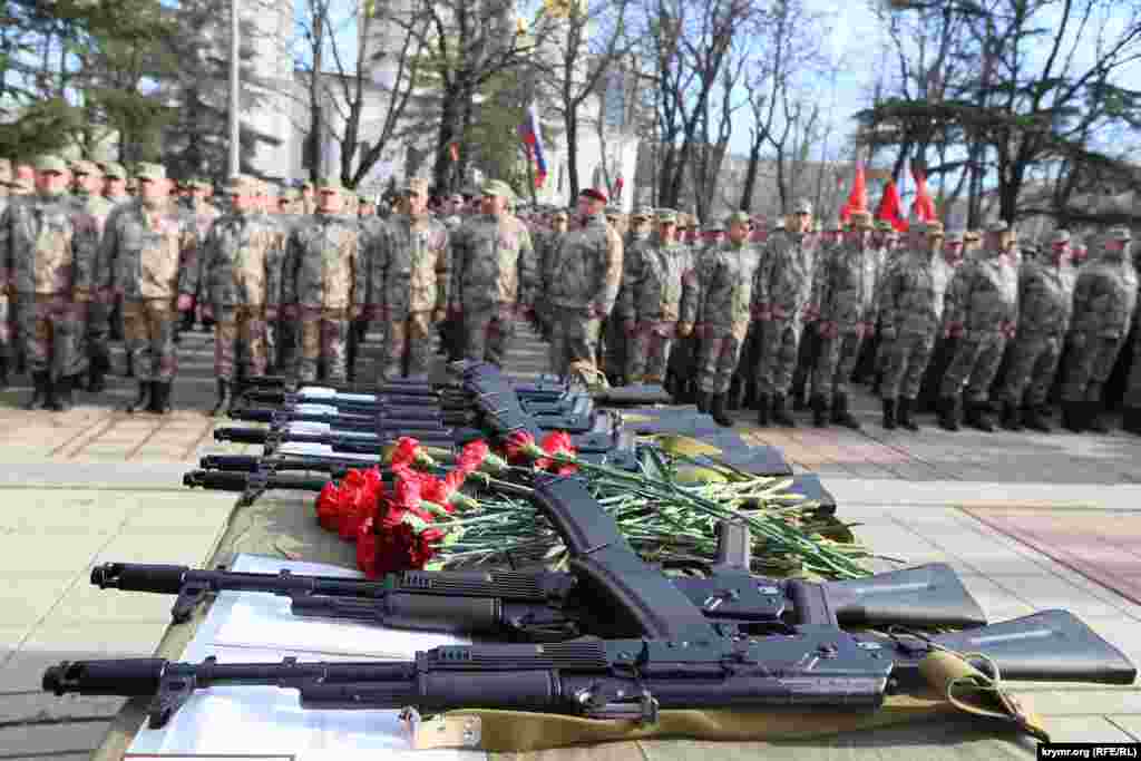 Церемонія нагородження бійців самооборони орденами, медалями та пам'ятними дипломами