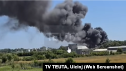 Пожар во магацин на компанијата „Агрис“, Улцињ, 26 јуни 2025 година
