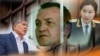 Кыргызстан - Бишкек - Алмазбек Атамбаев Азиз Батукаев Индира Жолдубаева. Коллаж. 