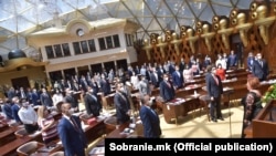 Seanca konstituive e Kuvendit të Republikës së Maqedonisë së Veriut në kohë pandemie.