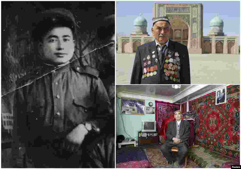 Узокбой Ахра, 90 років. Узбецький офіцер, який служив у артилерії радянської армії з січня 1943 року по травень 1950-го. Брав участь у штурмі Берліна