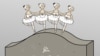 Украиналик рассом Евгений Олийник чизган карикатура (фрагмент)