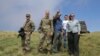 Armenia - U.S. Ambassador Lynne Tracy (R) visits an Armenian-Azerbaijani border area in Gegharkunik province, July 26,2021.