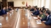 Встреча генсека ОДКБ Станислава Зася с министром обороны Армении Аршаком Карапетяном, Ереван, 9 августа 2021 г.
