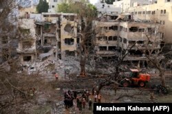 Иранның шабуылынан Тель-Авивте қираған көпқабатты үй. 16 маусым, 2025 жыл.