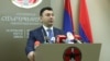 Armenia -- Republican Party spokesman Eduard Sharmazanov holds a news conference in Yerevan, December 24, 2019.