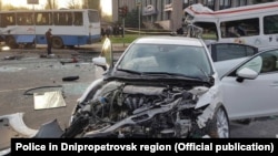 На місці ДТП у Кривому Розі, 17 квітня 2018 року