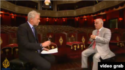 Daniel Barenboim într-un interviu cu Aj Jazeera, la Doha, în Qatar