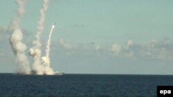«Відтепер на бойовому чергуванні – три надводних і один підводний ракетоносій із загальною кількістю 28 «Калібрів» (фото ілюстративне)