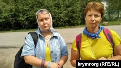 Активістки Галина Балабан і Олена Попова 