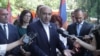 Armenia - Bright Armenia Party leader Edmon Marukian speaks with journalists, Yerevan, June 11, 2021.