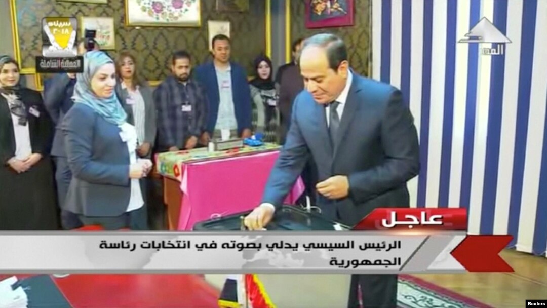 Abdel Fatah al-Sisi glasao je u ponedjeljak na izborima na kojima je sigurni pobjednik