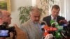 Сопредседатели Минской группы ОБСЕ во время пресс-конференции в Баку - 6 октября, 2009 г.
