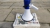 Sa protesta nezavisnih novinara i medijskih koalicija protiv pritiska na medije, Beograd, mart 2021.