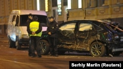 Наслідки ДТП в Харкові, внаслідок якого загинуло шестеро людей, жовтень 2017
