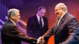 Коллаж: Александр Лукашенко, Владимир Путин и заместитель Кита Келлога Джон Коул