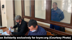 Владислав Есипенко в российском суде Симферополя, архивное фото