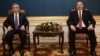Austria -- Presidents Serzh Sarkisian (L) of Armenia and Ilham Aliev of Azerbaijan meet in Vienna for fresh round of talks over Nagorno Karabakh, 19 November, 2013.