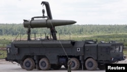 Ілюстраційне фото. Російський ракетний комплекс «Іскандер» на військово-технічному форумі поблизу Москви, 2015 року