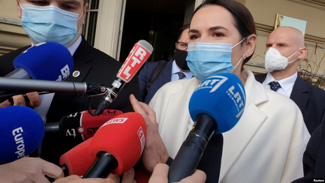 Белорускиот опозициски лидер Свјатлана Циханускаја