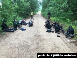 Затрыманыя мігранты