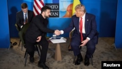 Дональд Трамп и Владимир Зеленский 