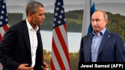 Президенттер Барак Обама менен Владимир Путин Түндүк Ирландияда, 17-июнь, 2013-жыл